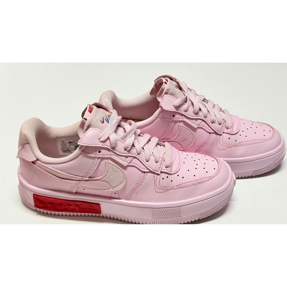 Nike Air Force 1 Fontanka Pink Foam University Red Sneaker DA7024-600 Womens 7.5